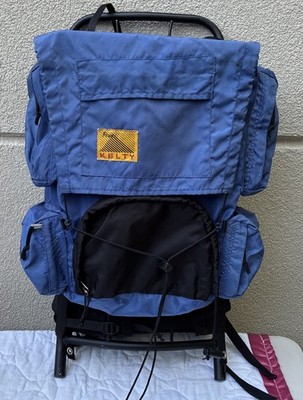 Kelty Yukon Vintage External Frame Backpack Blue 48L 2900ci Camping Hiking Pack