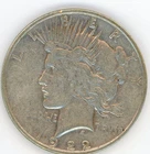 1922-D PEACE SILVER DOLLAR  Circulated