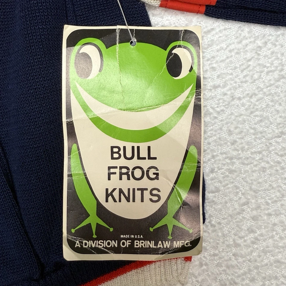 Conjunto Polo y Pantalones Manga Larga Bullfrog Knits Niños 2T Vintage Años 90 Hecho en EE. UU. Foto 4 de 4