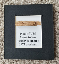SMALL PIECE OF WOOD FROM SHIP USS CONSTITUTION (OLD IRONSIDES)