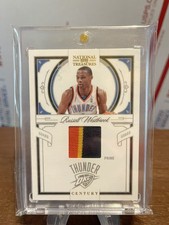 Russell Westbrook 2009-10 National Treasures Century Materials game used 6/10