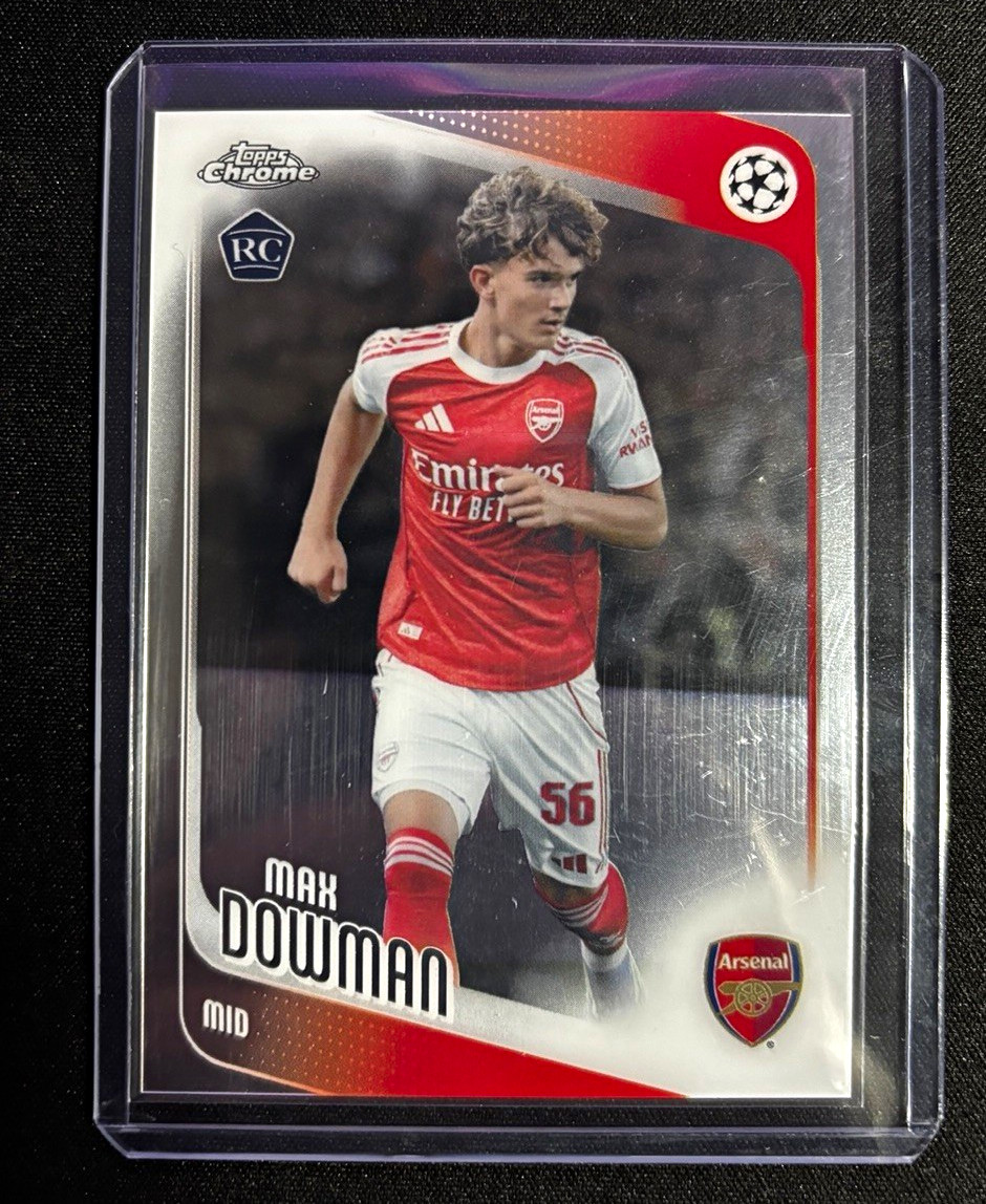 Topps 2026 Chrome UEFA Champions League Max Dowman Arsenal FC #57 RC