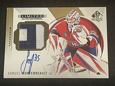 24-25 SP AUTHENTIC LIMITED AUTO MATERIAL - SAMUEL MONTEMBEAULT /100 #62