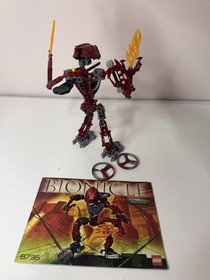 Lego Bionicle Toa Hordika Vakama #8736 Complete. Manual, 2 Spinners + Rip Cord.