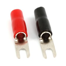 BST808  Pair of 8 Gauge Spade Terminals  8 Opening 