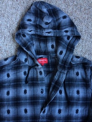 F/W 2014 Supreme Shadow Plaid Hooded Flannel | eBay