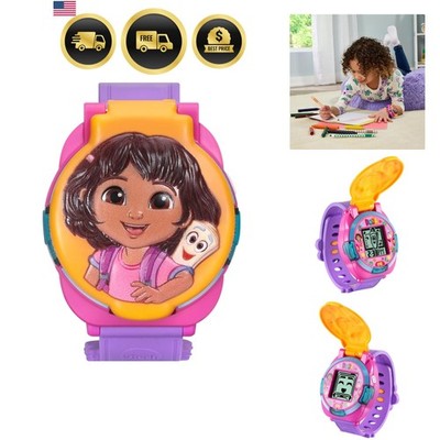 Kids Educational Watch Bilingual Time Learning Games Shape Recognition