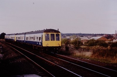 1985 Diesellok DMU Oldham Liverpool Original Eisenbahn Dia Ref 8858