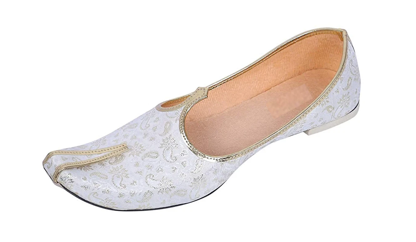 Mens flat jutti Indian wedding mojari sherwani ethnic shoes US size 8-12 glory
