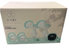 Zomee Z2 Double Electric Breast Pump with Screen Lock, Bottles Bag, New