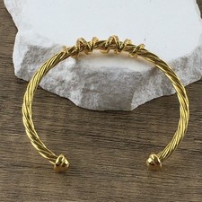 David Yurman 4mm gold Helena bracelet