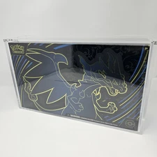 Pokemon Acrylic Case MEGA Charizard X UPC | Strong Magnetic Lid - US SELLER