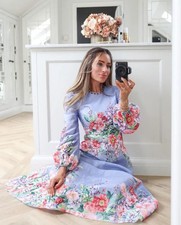 RARE Zimmermann Bellitude Floral Long Maxi Dress - Size 0 / AU 8 / US 4