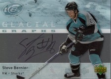 2007-08 Upper Deck Ice Glacial Graphs #GGSB Steve Bernier Auto - HKY