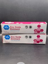 2 Pack MED PRIDE 20 Zinc Oxide Ointment 1oz Diaper Rash Skin Protectant Cream