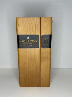 Midleton Very Rare 2022 Wood Irish Whiskey Display Box Empty Collectors Man Cave