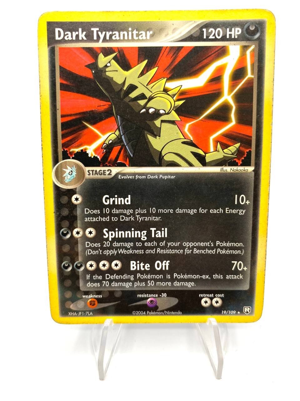 Pokemon Dark Tyranitar 19/109 Team Rocket Returns Rare English Card NM