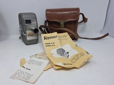 1950-51 Vintage Keystone 8mm K 25 Capri Movie Camera And Leather Case SN 924169
