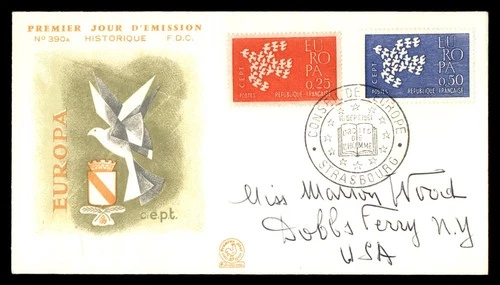 Mayfairstamps France FDC 1961 dual Europa cept First Day Cover aaw_59737