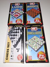 Traditional Board Games,magnetic Travel Games Bundle, Chess, Ludo, Draughts