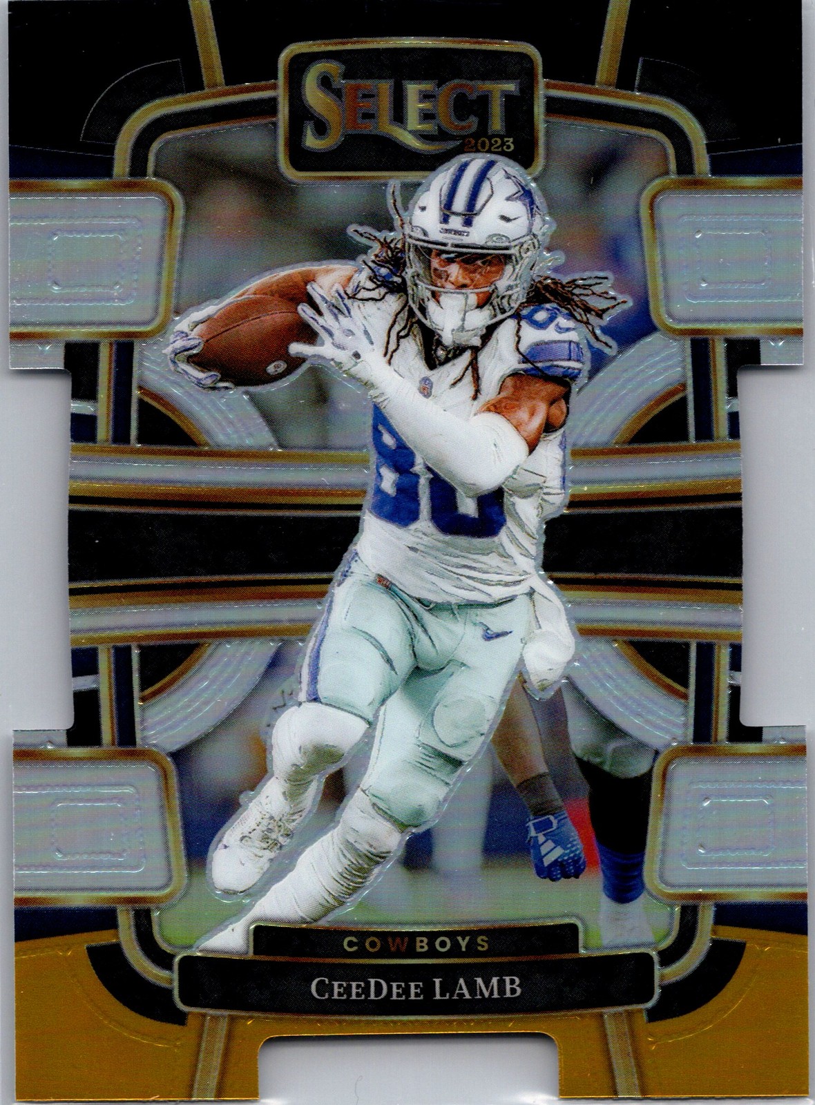 2023 Panini Select #29 CeeDee Lamb Black and Gold Prizms Die Cuts
