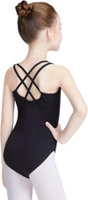 Toddler Kids Girls Camisole Leotards for Ballet, Lined Dance Bodysuit