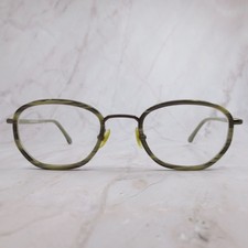 Brooks Brothers B.B.460 1294 Oval Eyeglass Frames Olive Green Striated 49-21-135
