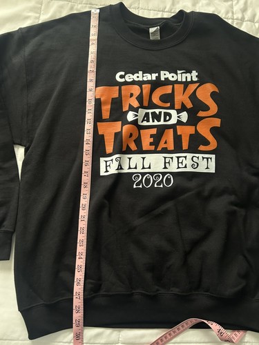 Felpa Cedar Point 2020 Adulto XL Trucchi e Dolci Festa Autunno - Foto 1 di 5