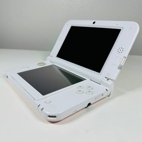 Nintendo 3DS XL LL Pink & White Console *LCD* w/ Accessories - USA Seller