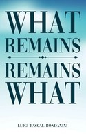 Luigi Pascal Rondanini | What Remains / Remains What | Taschenbuch | Englisch