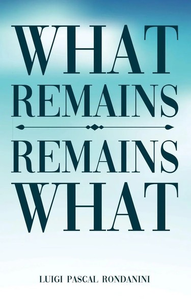 Luigi Pascal Rondanini | What Remains / Remains What | Taschenbuch | Englisch-image