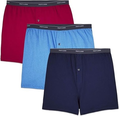 Fruit of the Loom Men's Big Tall Boxers Relaxed Fit Cotton Underwear Briefs