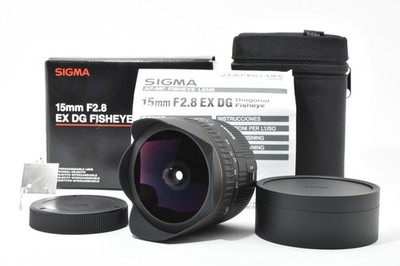 [Unused in Box] Sigma 15mm f2.8 EX DG Diagonal Fisheye Lens For Canon From JAPAN
