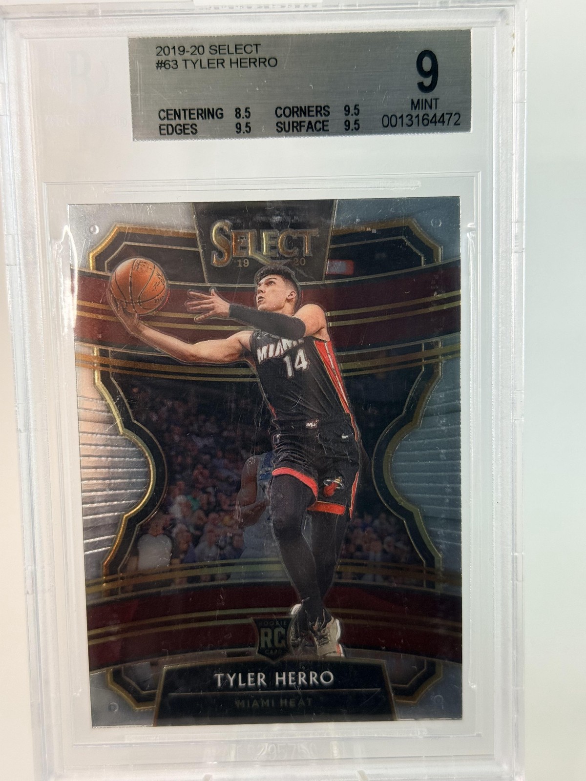 Tyler Herro ROOKIE Mint Beckett 9- 2019-20 Panini Select #63