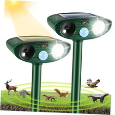 Upgraded Solar Ultrasonic Animal Repeller Outdoor Cat Repellent with Motion 2