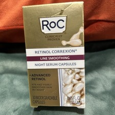 Roc Retinol Correxion Line Smoothing Night Serum, 30 Capsules, NIB.