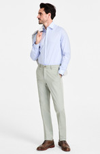 Michael Kors Men Classic Fit Cotton Blend Dress Pants Mint Size 33X30