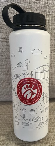New Chick-Fil-A 40 Oz Limited Edition Metal Tumbler h2go *small scrape - Picture 1 of 10