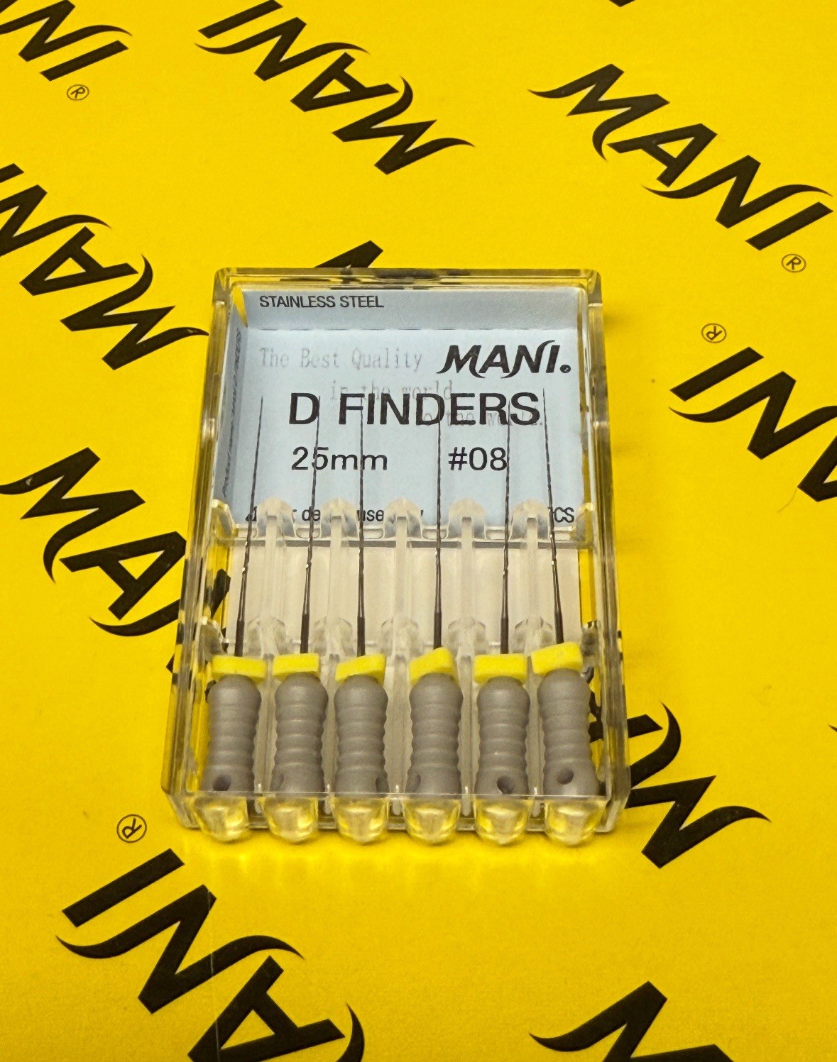 Mani D-Files 25mm Size 08 Dental Files, New, Free Shipping