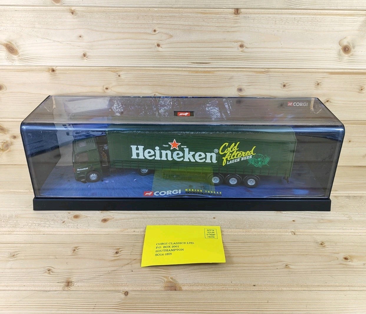 Corgi CC75404 Leyland DAF 85 Curtainsider Heineken 1:50 Scale Truck (Used VGC)