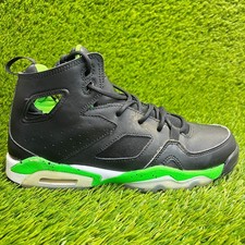 Nike Air Jordan Flight Club 91 Boys Size 6.5Y Black Basketball Shoes Sneakers