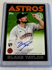 Black /199 2021 Topps - 1986 Topps Auto Series 2 Blake Taylor #86A-BY Rc