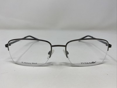 Titanflex M996 DGN 57-19-150 B:38 Dark Gunmetal Half Rim Eyeglasses Frame PP07