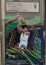 Panini Select 2023-24 Anthony Edwards Courtside Green Wave Prizm #237 CGC 9 /50