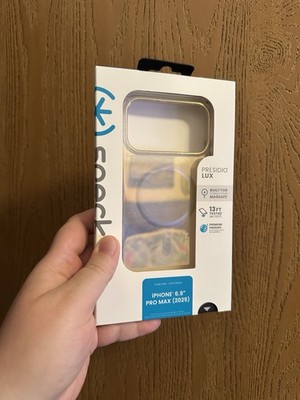 Speck Presidio Lux iPhone 17 Pro Max Case MagSafe Hyper Mirror Glitter