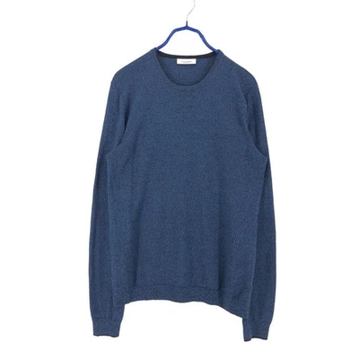 CALVIN KLEIN Homme Pull Ras Du Cou En Laine 100% Taille S - Photo 1/4