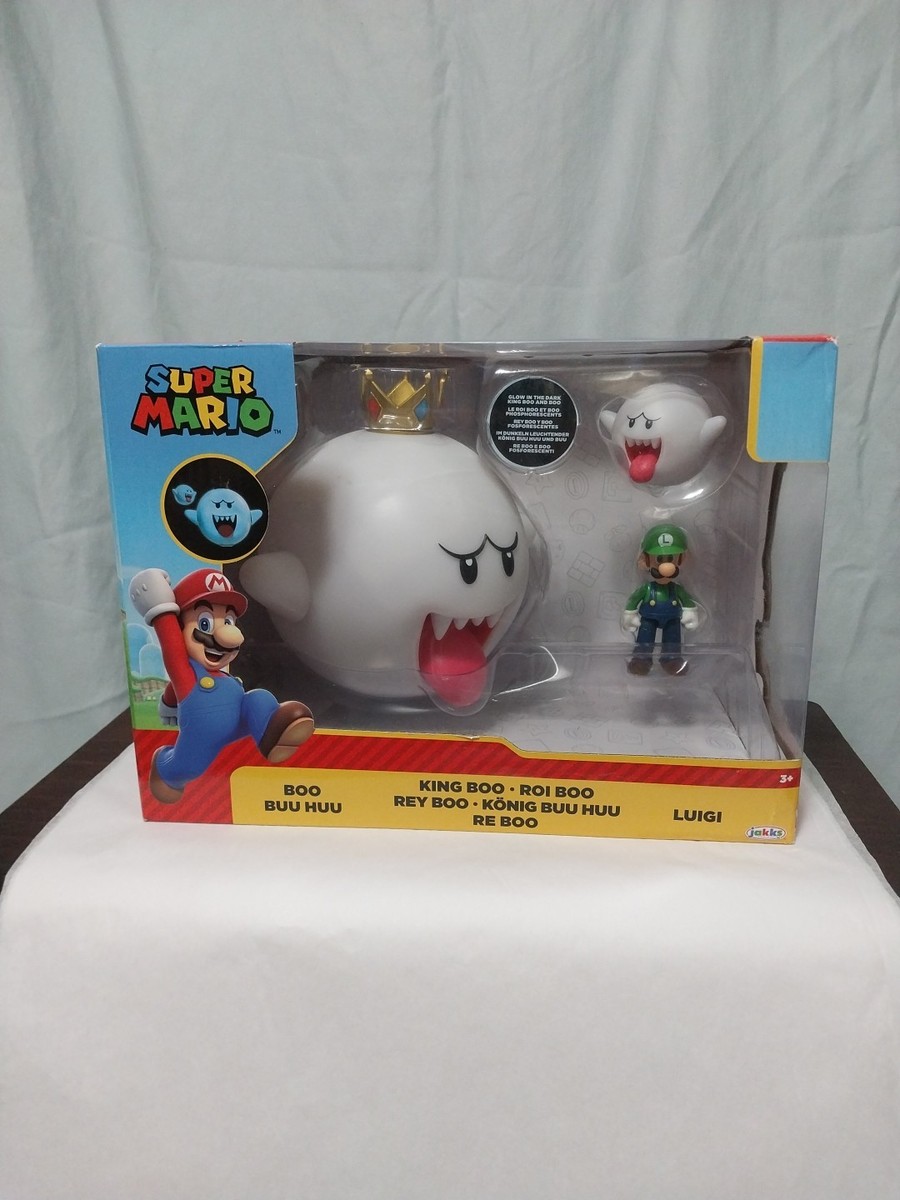 2024 JAKKS Pacific Super Mario KING BOO, LUIGI, and BOO 3pk Glow