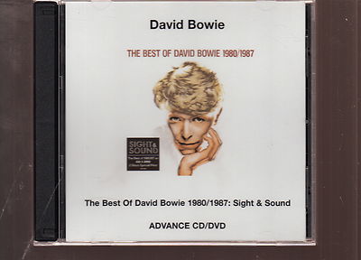 david bowie the best of david bowie 1980 / 1987 cd & dvd promo