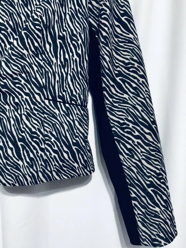H&M Womens Size 10 Animal Print Snap Cropped Jacket Blazer Boho Festival 90s Y2K - Picture 3 of 7