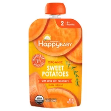 Happy Baby Organic Baby Food Sweet Potato Olive Oil 4 oz (Pack of 16)